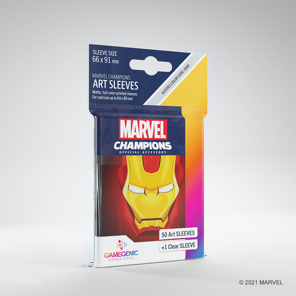 Marvel Card Sleeve Pack: Iron Man - Bọc bảo vệ thẻ bài cao cấp Gamegenic