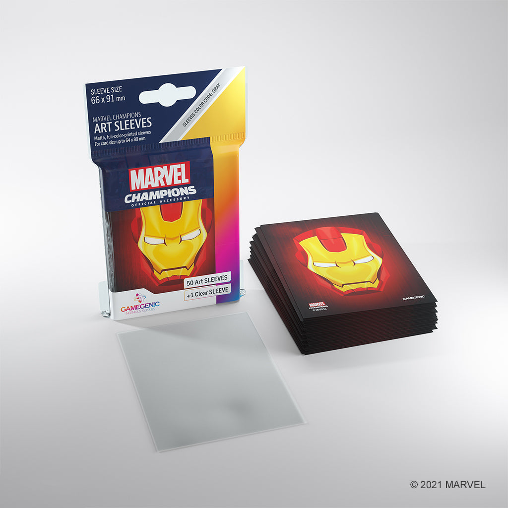 Marvel Card Sleeve Pack: Iron Man - Bọc bảo vệ thẻ bài cao cấp Gamegenic