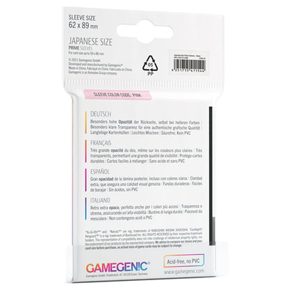 PRIME Japanese Sized Sleeves Black - Bọc bài Kích thước Nhật Bản - Gamegenic - Hình ảnh chi tiết 2