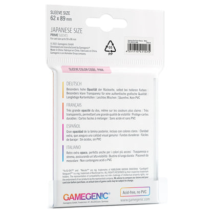 PRIME Japanese Sized Sleeves White - Bao Bảo Vệ Thẻ Bài Kích Thước Nhỏ - Gamegenic - Hình ảnh chi tiết 2