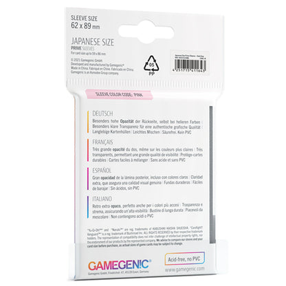 PRIME Japanese Sized Sleeves Dark Gray - Bọc bài bảo vệ thẻ bài - Gamegenic - Hình ảnh chi tiết 2