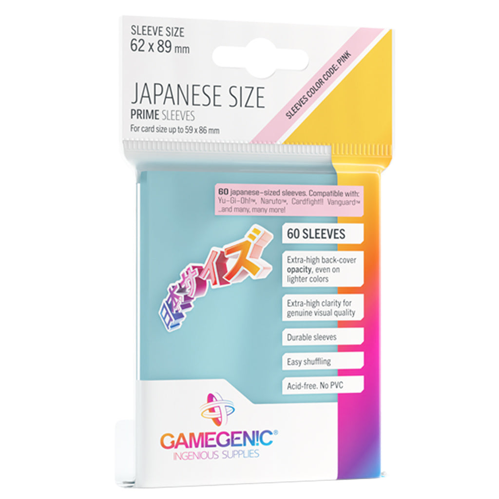 PRIME Japanese Sized Sleeves Clear - Bọc bài kích thước Japanese - Gamegenic - Hình ảnh sản phẩm