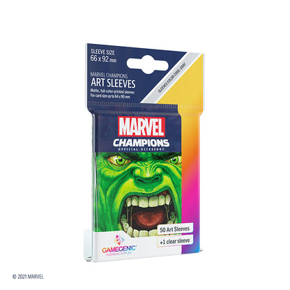 Marvel Champions Sleeves: Hulk - Bọc bài Art Sleeves cao cấp Gamegenic - Hình ảnh sản phẩm