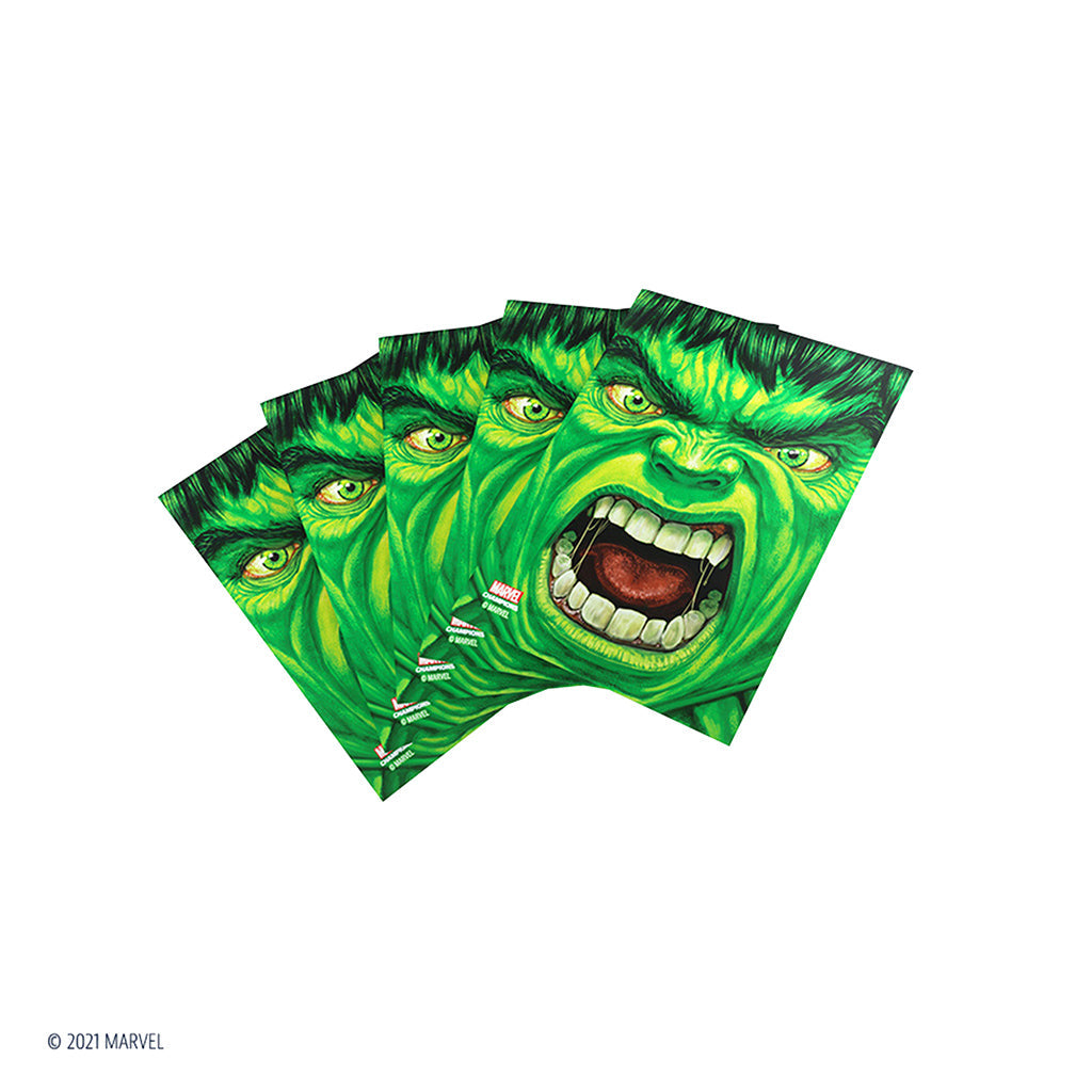 Marvel Champions Sleeves: Hulk - Bọc bài Art Sleeves cao cấp Gamegenic - Góc nhìn khác 3