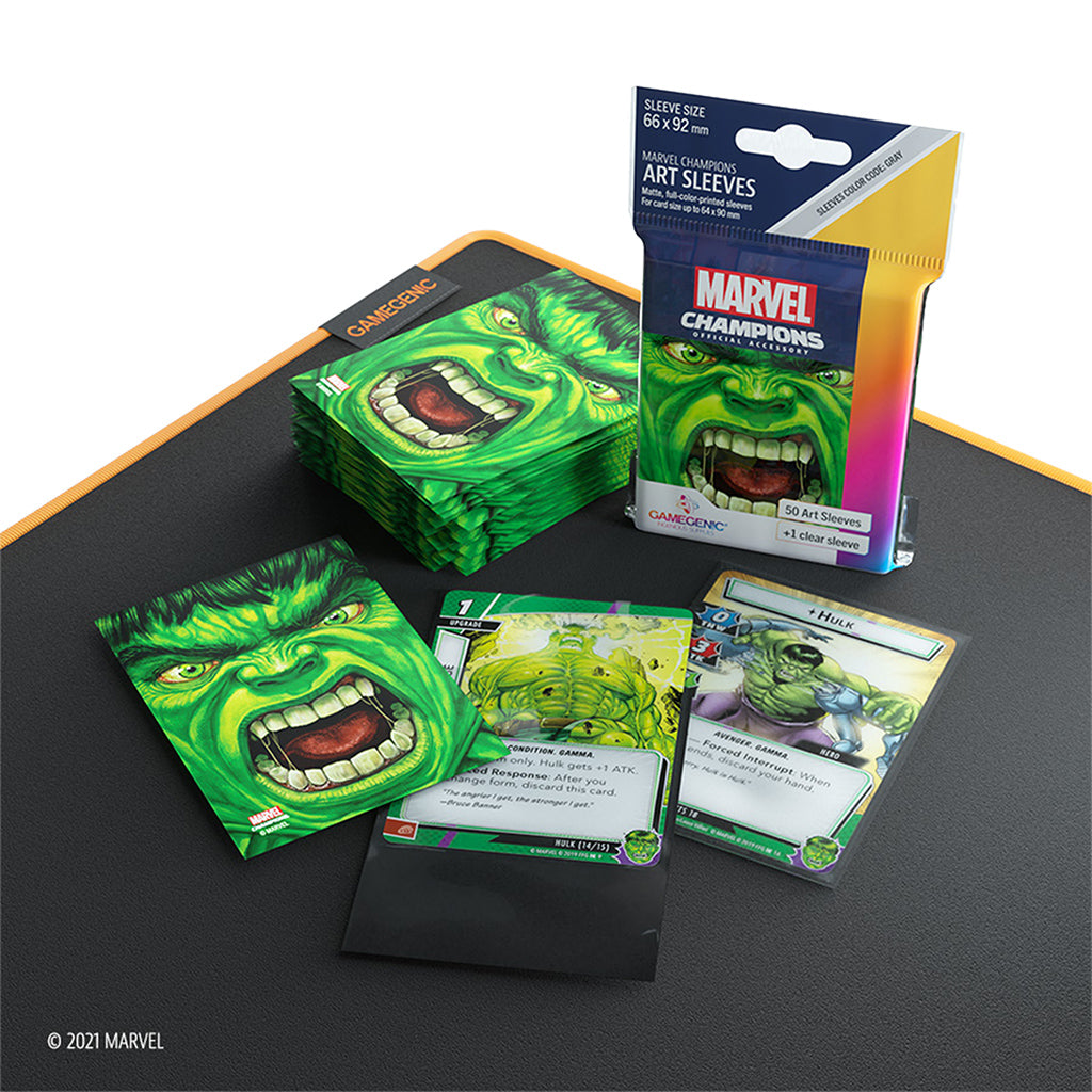 Marvel Champions Sleeves: Hulk - Bọc bài Art Sleeves cao cấp Gamegenic - Hình ảnh bổ sung 4