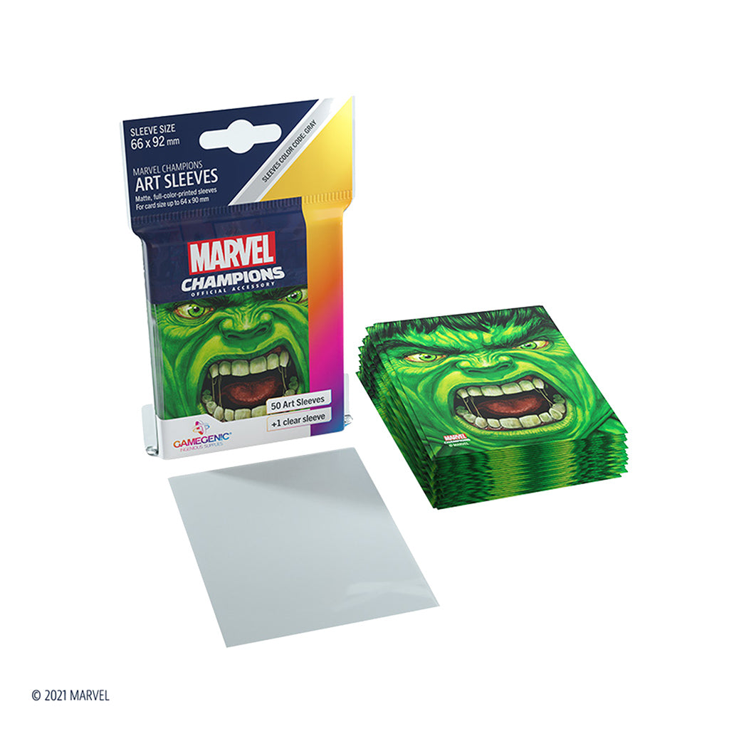Marvel Champions Sleeves: Hulk - Bọc bài Art Sleeves cao cấp Gamegenic - Hình ảnh bổ sung 5