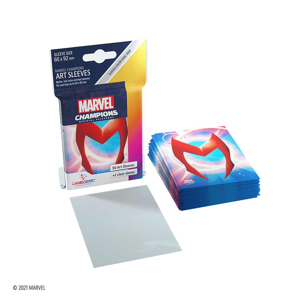 Marvel Champions Sleeves: Scarlet Witch - Bọc bài nghệ thuật cao cấp - Gamegenic - Hình ảnh chi tiết 2