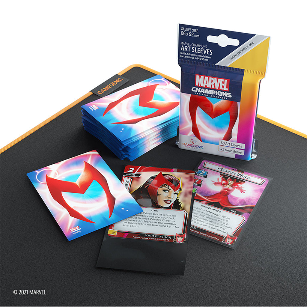 Marvel Champions Sleeves: Scarlet Witch - Bọc bài nghệ thuật cao cấp - Gamegenic - Hình ảnh bổ sung 4