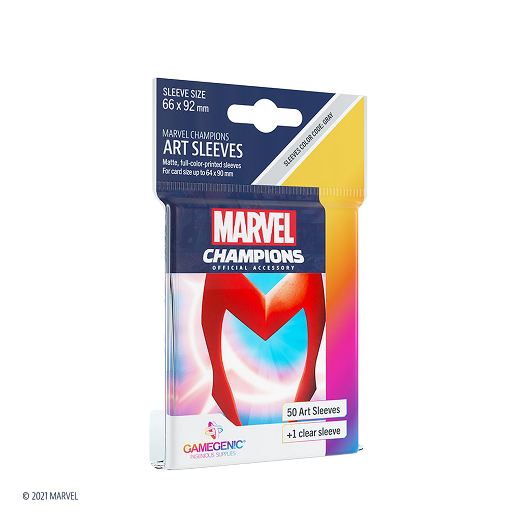 Marvel Champions Sleeves: Scarlet Witch - Bọc bài nghệ thuật cao cấp - Gamegenic - Hình ảnh sản phẩm