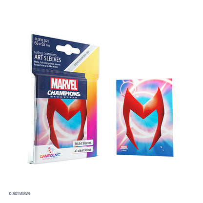Marvel Champions Sleeves: Scarlet Witch - Bọc bài nghệ thuật cao cấp - Gamegenic - Hình ảnh bổ sung 6