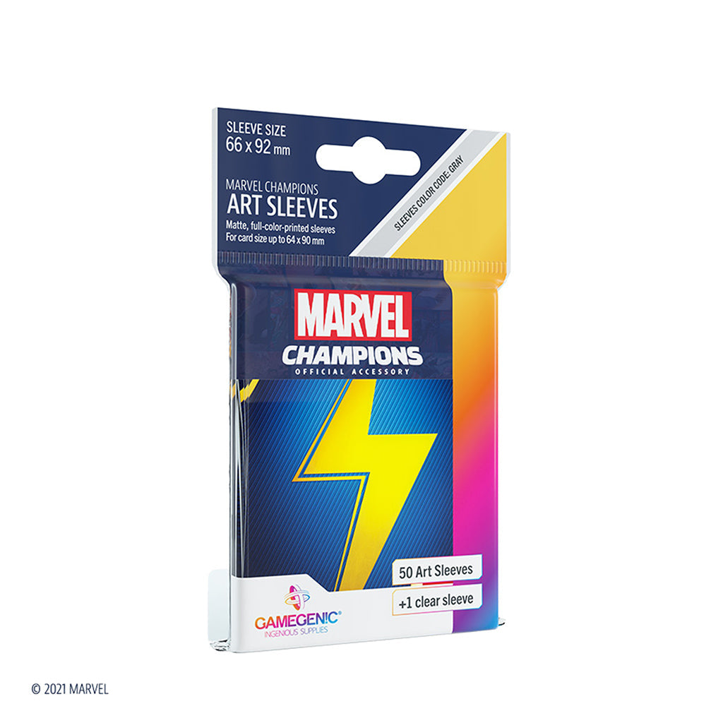 Marvel Champions Sleeves: Ms. Marvel - Bọc bài nghệ thuật Gamegenic - Hình ảnh sản phẩm