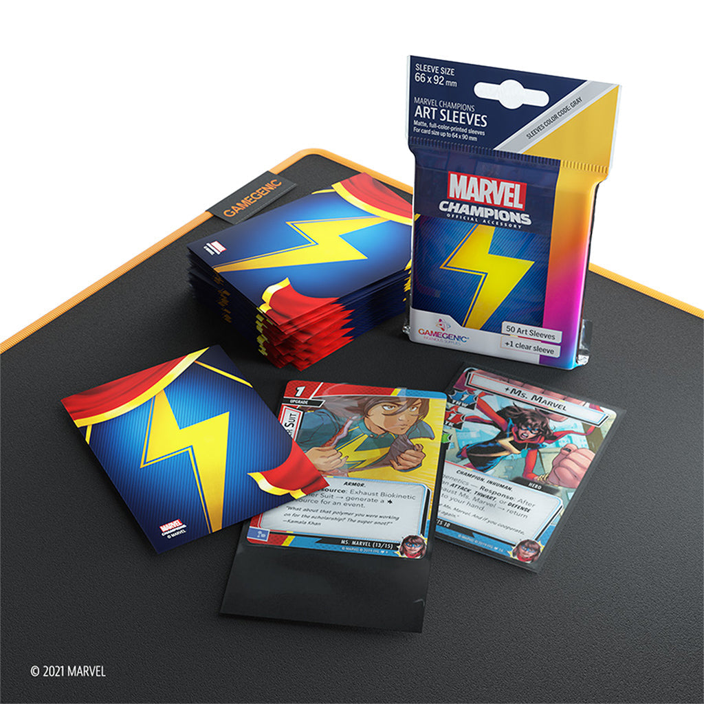 Marvel Champions Sleeves: Ms. Marvel - Bọc bài nghệ thuật Gamegenic - Góc nhìn khác 3