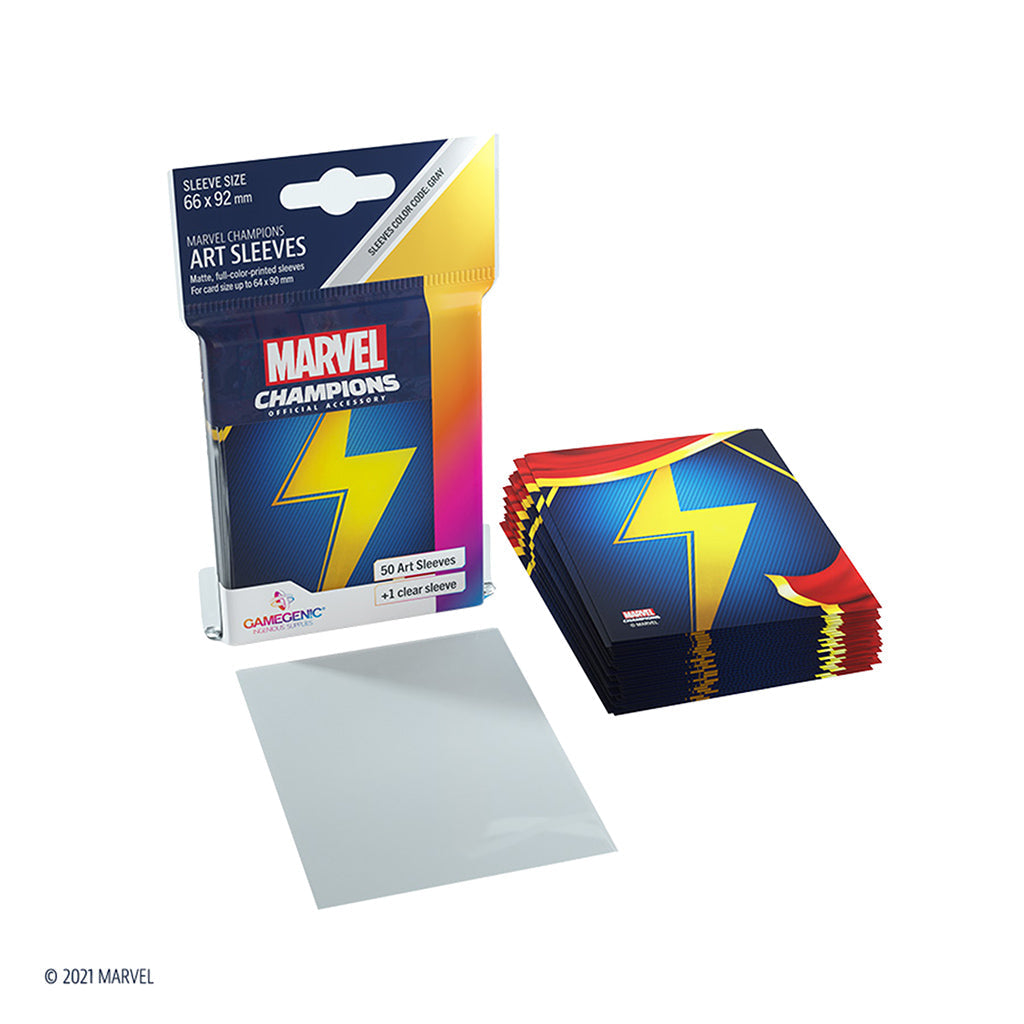 Marvel Champions Sleeves: Ms. Marvel - Bọc bài nghệ thuật Gamegenic - Hình ảnh bổ sung 5