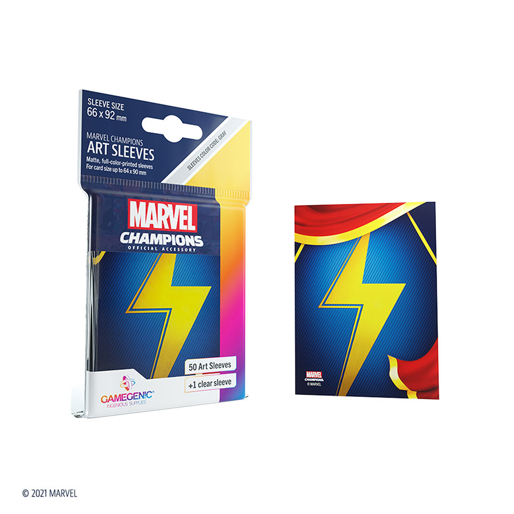 Marvel Champions Sleeves: Ms. Marvel - Bọc bài nghệ thuật Gamegenic - Hình ảnh bổ sung 6