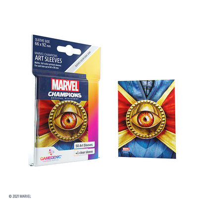 Marvel Champions Sleeves: Doctor Strange - Phụ kiện bọc bài - Gamegenic - Góc nhìn khác 3