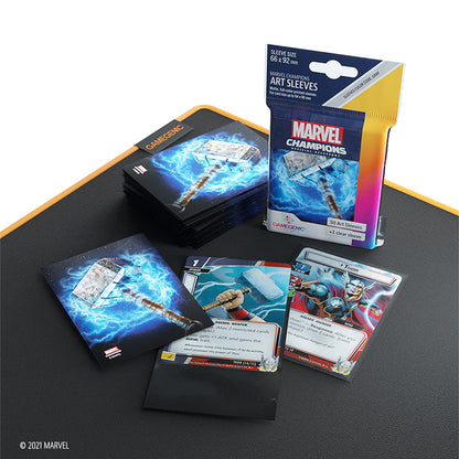 Marvel Champions Sleeves: Thor - Bọc Bài Nghệ Thuật Cao Cấp - Gamegenic - Góc nhìn khác 3