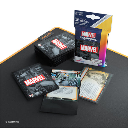 Marvel Champions Sleeves: Marvel Black - Bọc bài nghệ thuật cao cấp Gamegenic - Góc nhìn khác 3