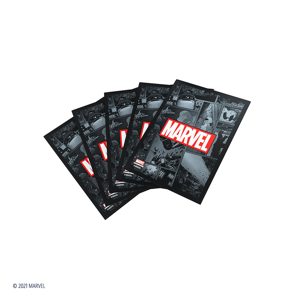 Marvel Champions Sleeves: Marvel Black - Bọc bài nghệ thuật cao cấp Gamegenic - Hình ảnh bổ sung 4