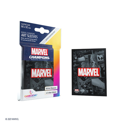 Marvel Champions Sleeves: Marvel Black - Bọc bài nghệ thuật cao cấp Gamegenic - Hình ảnh bổ sung 6