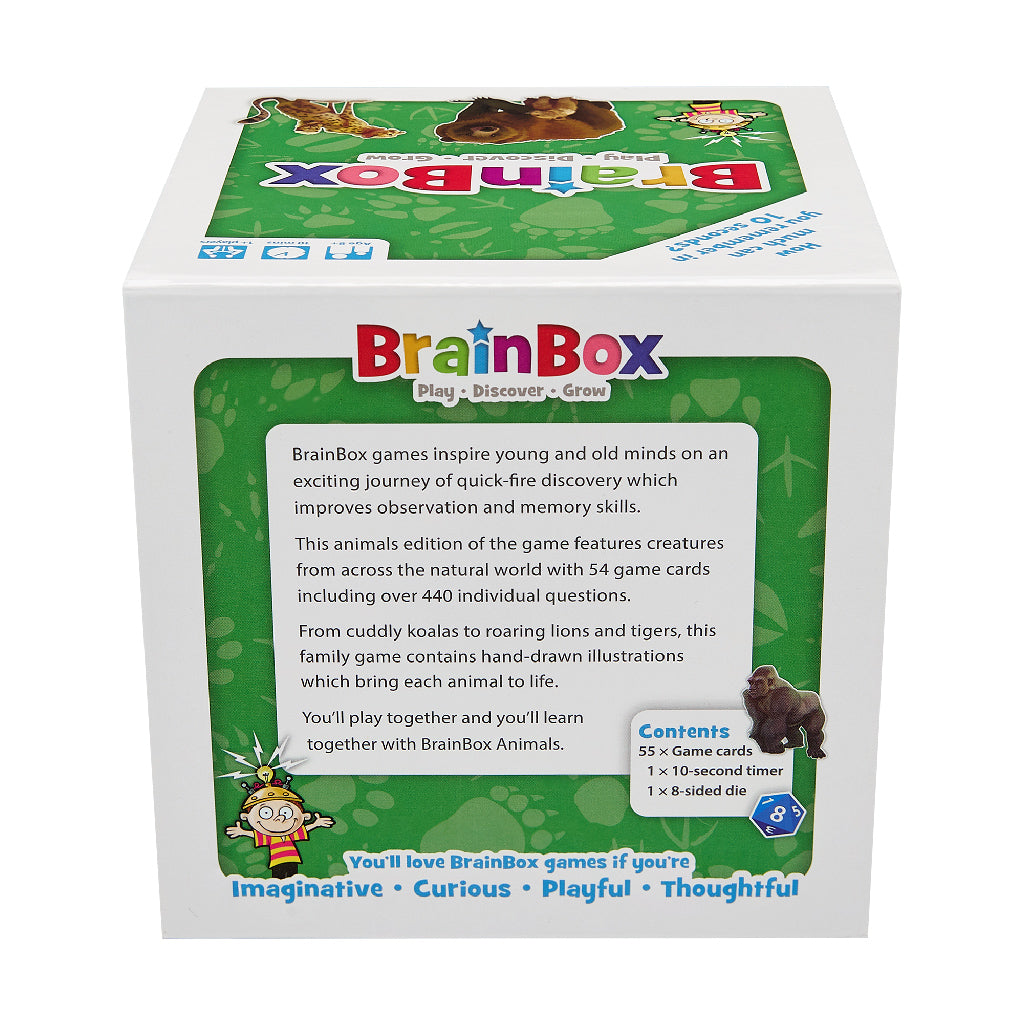BrainBox Animals Card Game - Trò chơi thẻ bài rèn luyện trí nhớ - Bezzerwizzer