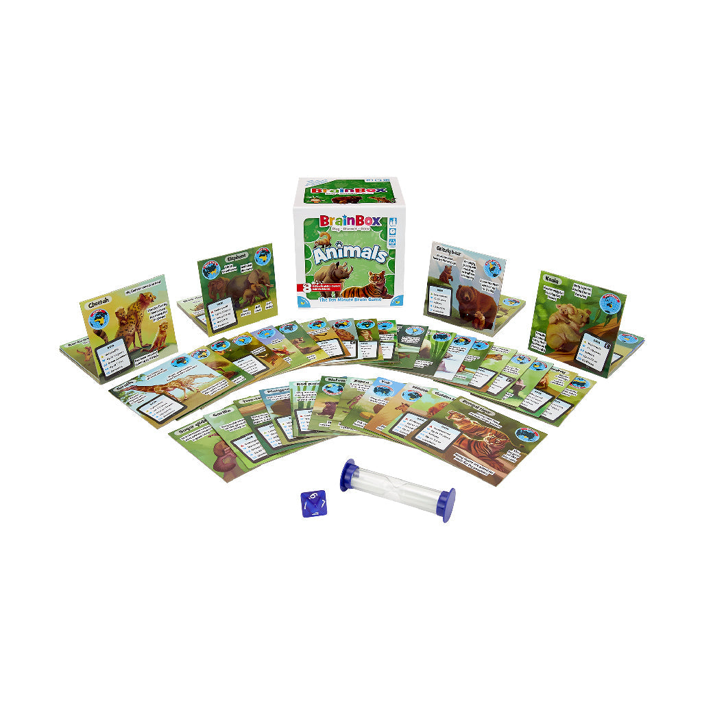 BrainBox Animals Card Game - Trò chơi thẻ bài rèn luyện trí nhớ - Bezzerwizzer