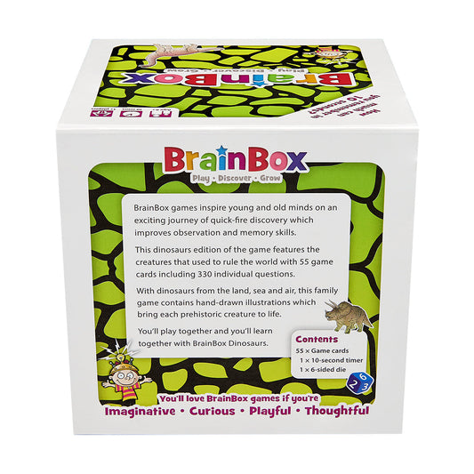 BrainBox Dinosaurs Card Game - Trò chơi thẻ bài luyện trí nhớ - Bezzerwizzer