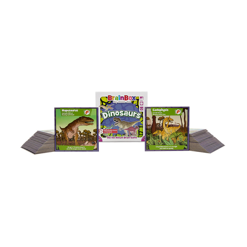 BrainBox Dinosaurs Card Game - Trò chơi thẻ bài luyện trí nhớ - Bezzerwizzer