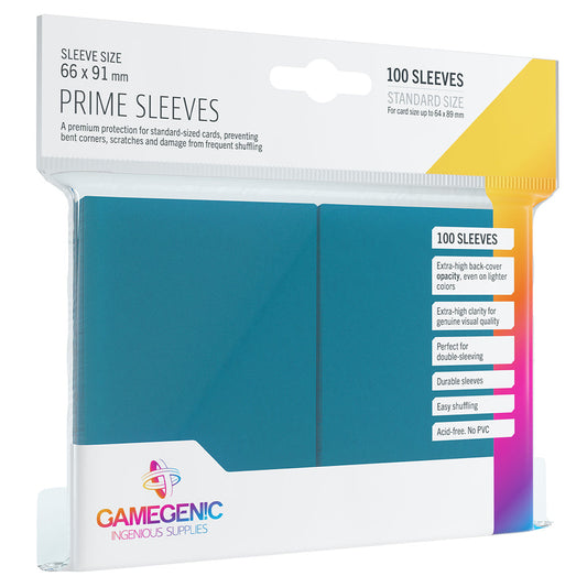 PRIME Sleeves: Blue - Bọc bài Standard Size cao cấp Gamegenic