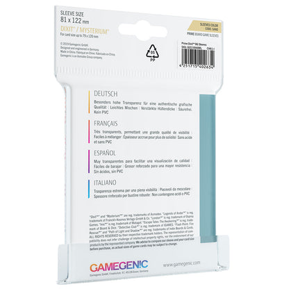 PRIME Sleeves: Dixit (81 x 122 mm) - Bọc Bài Bảo Vệ Cao Cấp Gamegenic - Hình ảnh chi tiết 2