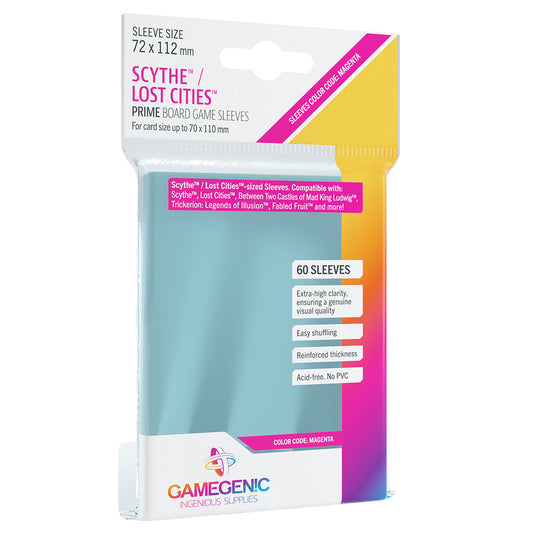 PRIME Sleeves: Scythe and-or Lost Cities (72 x 112 mm) - Bọc Bài Board Game Cao Cấp - Gamegenic