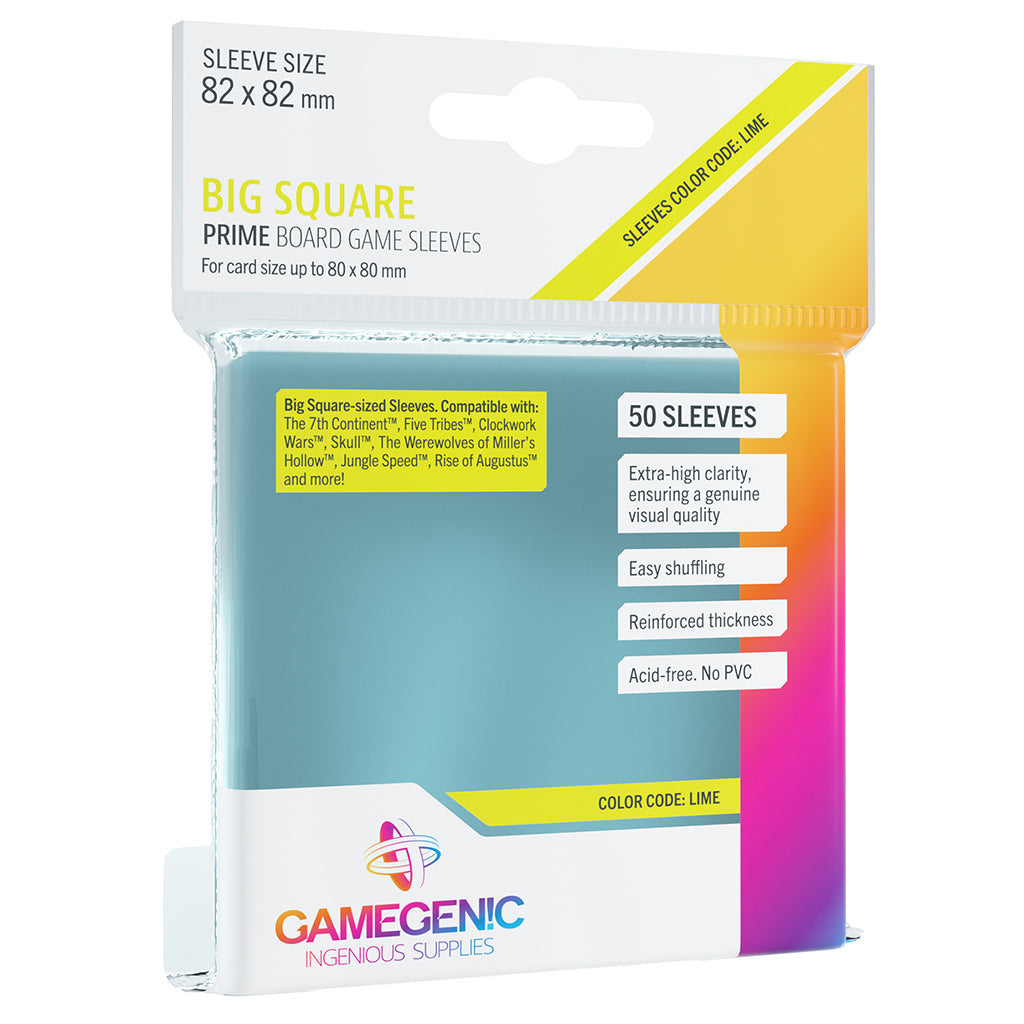PRIME Sleeves: Big Square (82 x 82 mm) - Bọc bài Board Game - Gamegenic - Hình ảnh sản phẩm