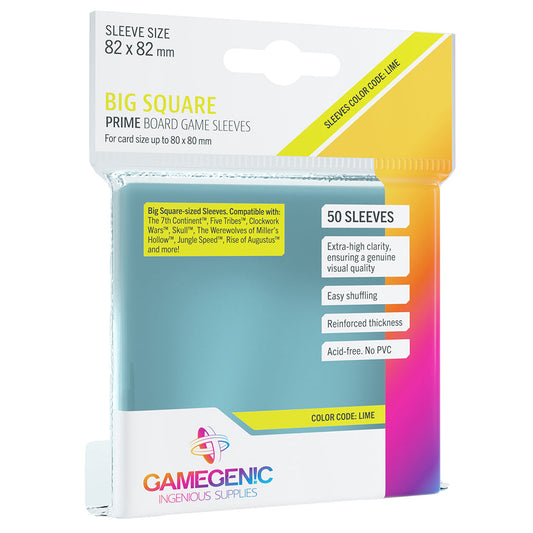 PRIME Sleeves: Big Square (82 x 82 mm) - Bọc bài Board Game - Gamegenic