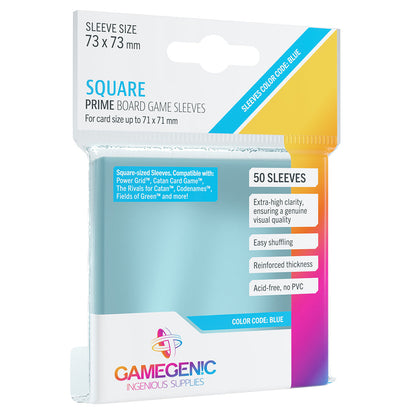 PRIME Sleeves: Square (73 x 73 mm) - Bọc bài Board Game Cao Cấp Gamegenic - Hình ảnh sản phẩm