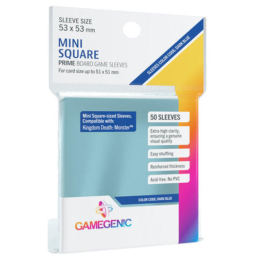 PRIME Sleeves: Mini-Square (53 x 53 mm) - Bọc Bài Board Game Cao Cấp - Gamegenic