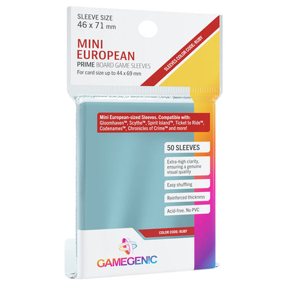 PRIME Sleeves: Mini European (46 x 71 mm) - Bọc bài bảo vệ cao cấp Gamegenic