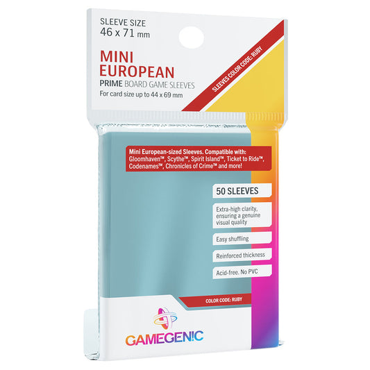 PRIME Sleeves: Mini European (46 x 71 mm) - Bọc bài bảo vệ cao cấp Gamegenic