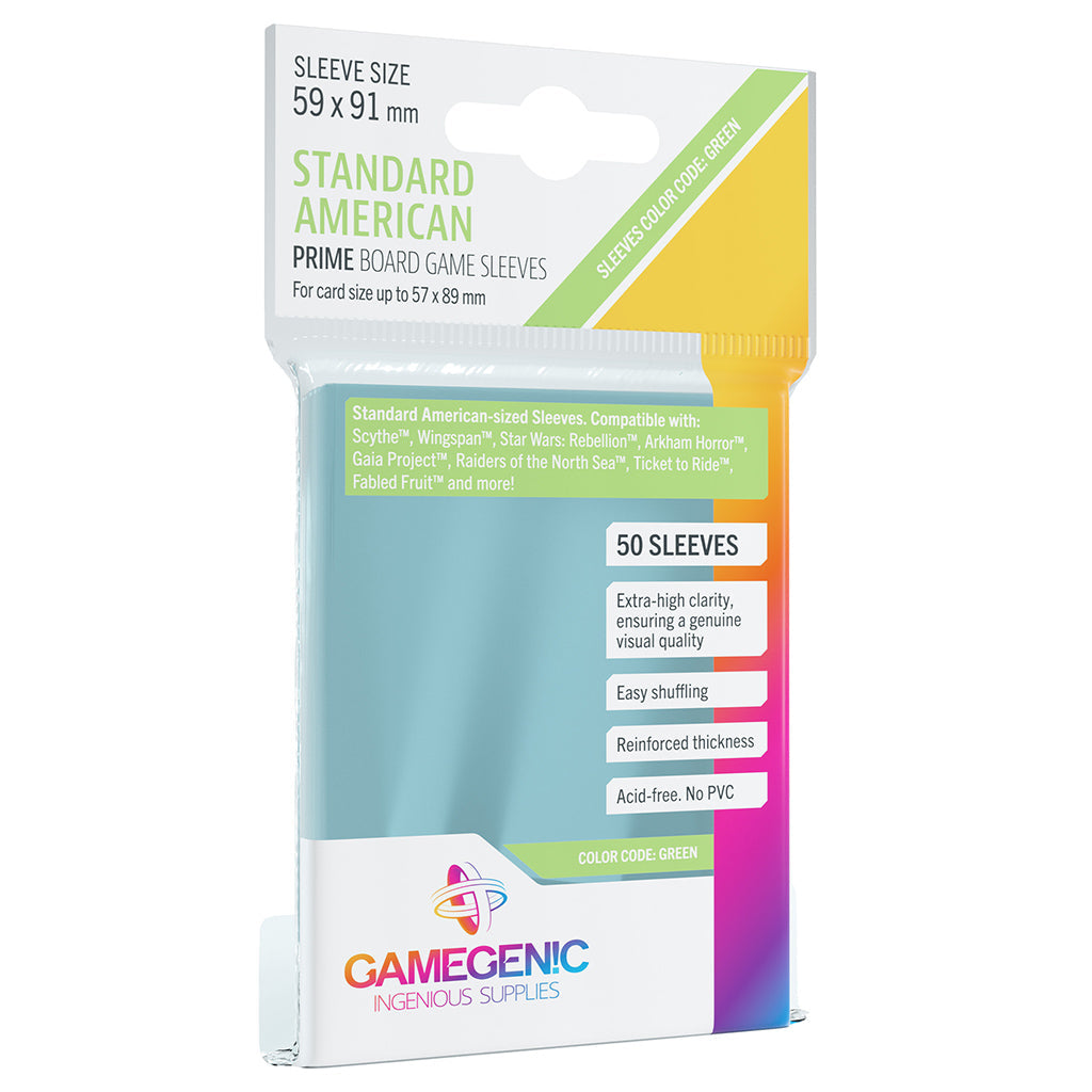 PRIME Sleeves: Standard American (59 x 91 mm) - Bọc bài cao cấp - Gamegenic - Hình ảnh sản phẩm
