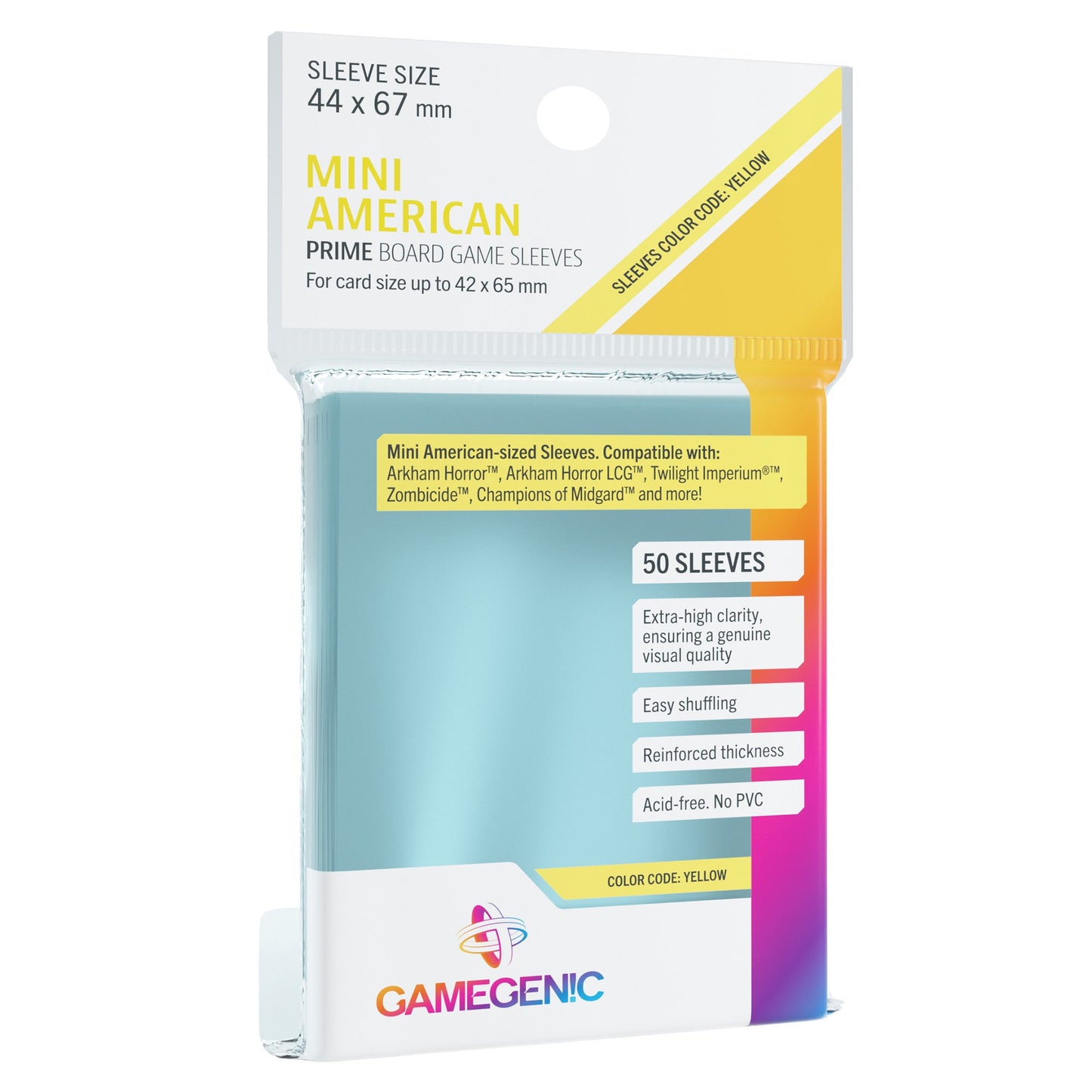 Board Game Sleeves Mini American Clear