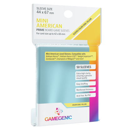 Board Game Sleeves Mini American Clear