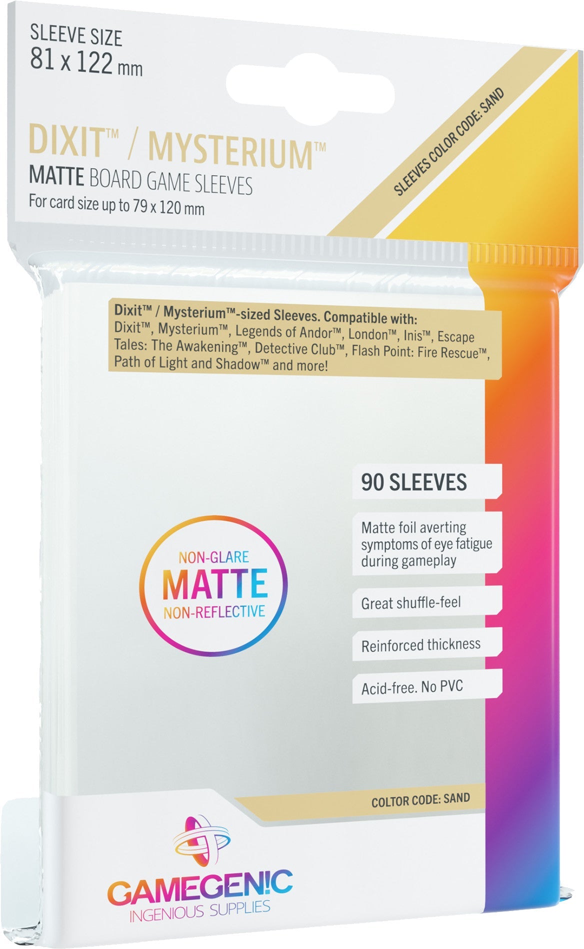 MATTE Sleeves: Dixit (81 x 122 mm) Bọc bài nhám cao cấp Gamegenic - Hình ảnh sản phẩm