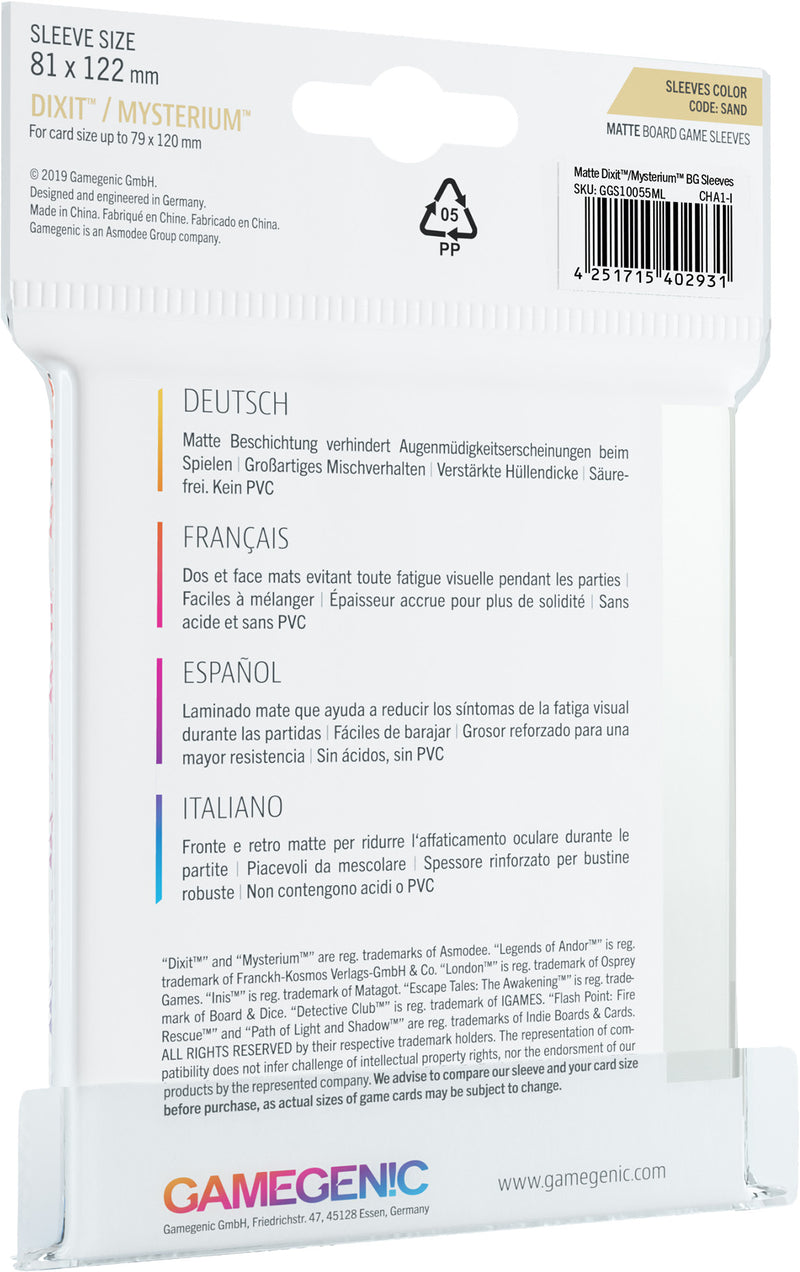 MATTE Sleeves: Dixit (81 x 122 mm) Bọc bài nhám cao cấp Gamegenic - Hình ảnh bổ sung 4