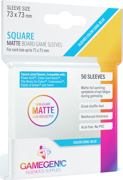MATTE Sleeves: Square (73 x 73 mm) - Bọc bài Board Game Square - Gamegenic - Hình ảnh sản phẩm