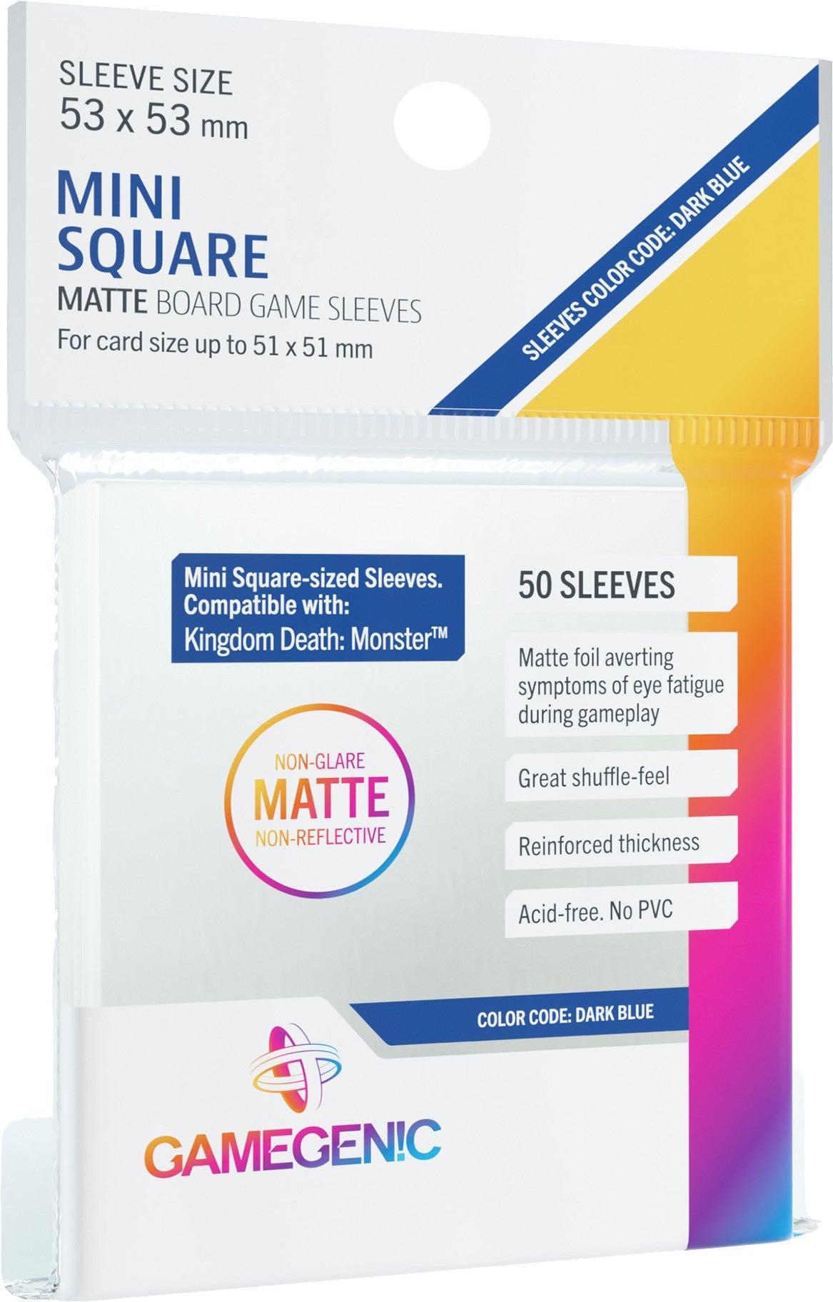 MATTE Sleeves: Mini-Square (53 x 53 mm) - Bọc Bài Board Game Cao Cấp - Gamegenic - Hình ảnh sản phẩm
