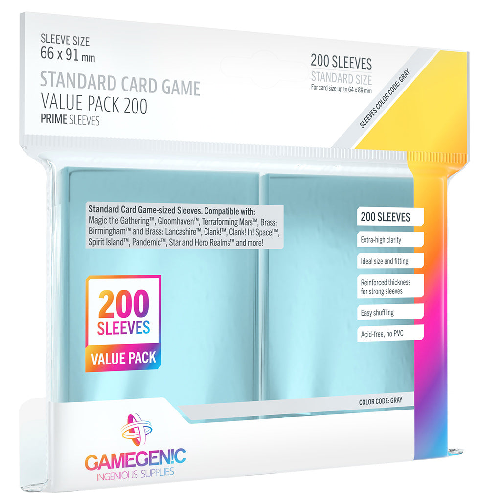 PRIME Sleeves: Standard CG Value Pack - Bọc Bài Cỡ Chuẩn - Gamegenic - Hình ảnh sản phẩm