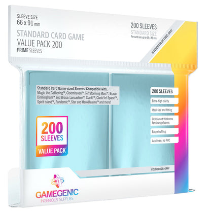 PRIME Sleeves: Standard CG Value Pack - Bọc Bài Cỡ Chuẩn - Gamegenic - Góc nhìn khác 3