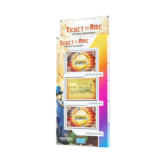Ticket To Ride Official Art Sleeves - Bao đựng bài nghệ thuật cao cấp - Gamegenic - Hình ảnh sản phẩm
