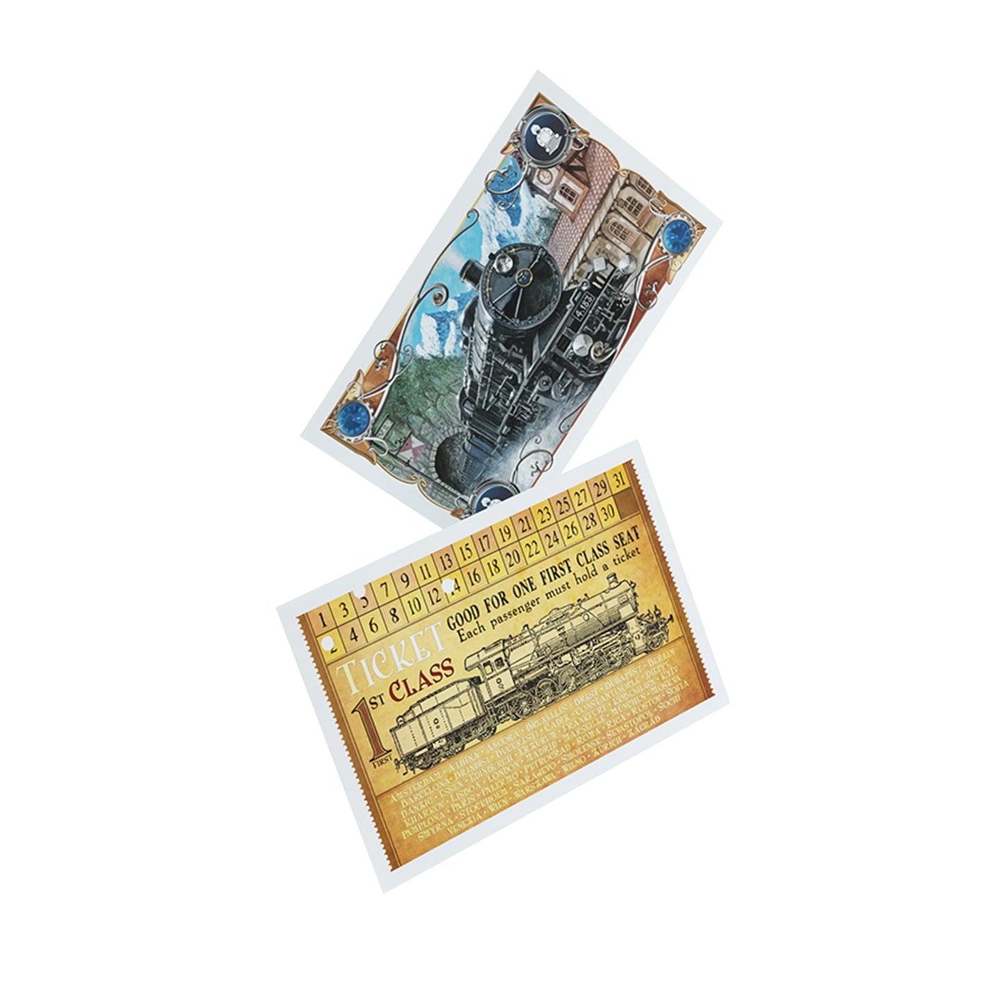 Ticket To Ride Europe Art Sleeves - Phụ kiện bọc bài cao cấp - Gamegenic