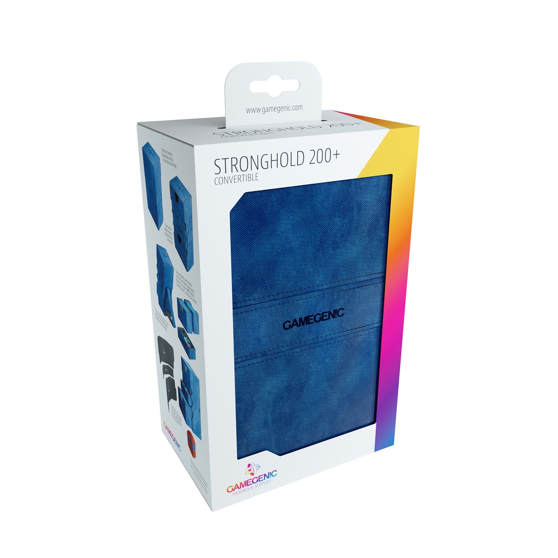 Stronghold Deck Box 200+ Blue - Hộp Đựng Bài TCG Cao Cấp - Gamegenic - Hình ảnh bổ sung 5
