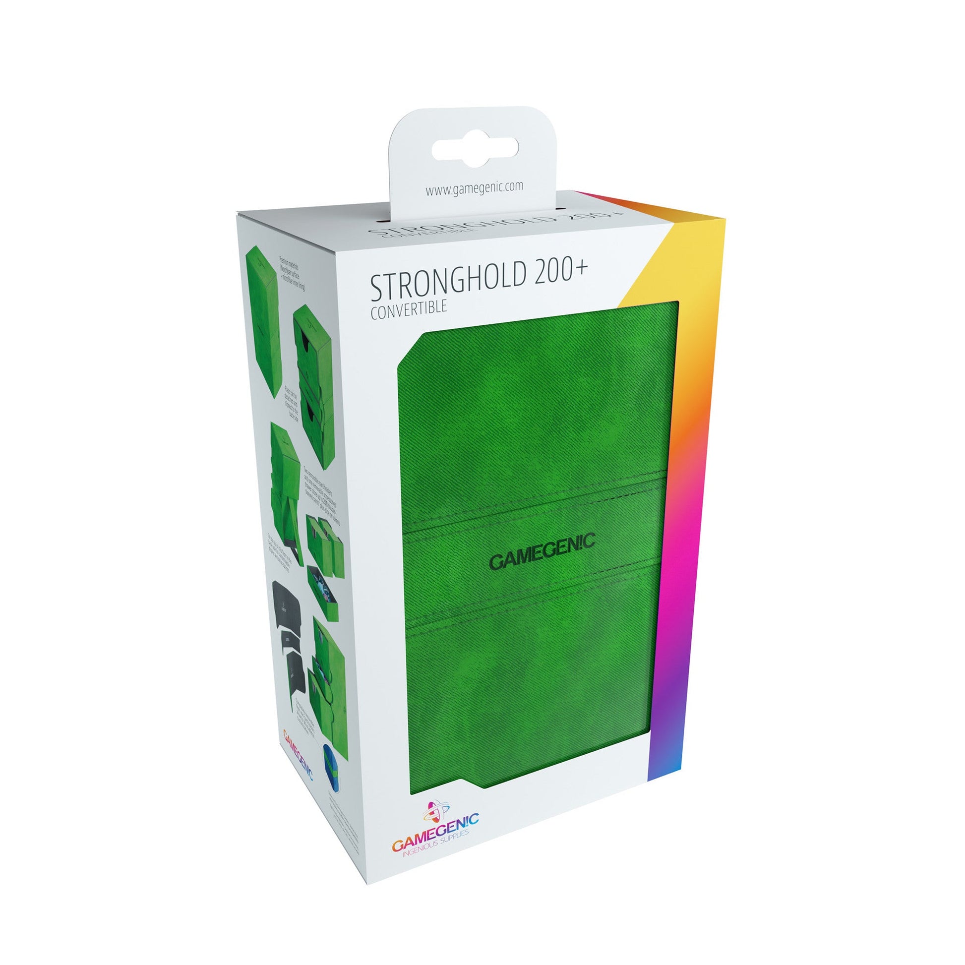 Stronghold Deck Box 200+ Green - Hộp Đựng Thẻ Bài Cao Cấp - Gamegenic - Hình ảnh bổ sung 5
