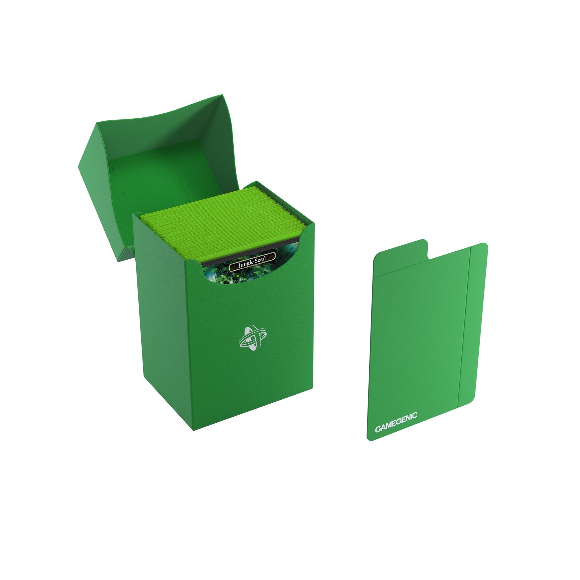 Deck Holder 80+ Green - Hộp đựng thẻ bài TCG cao cấp - Gamegenic - Góc nhìn khác 3
